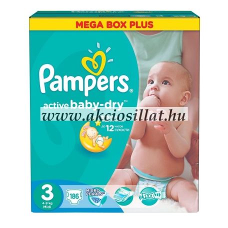 Pampers-Active-Baby-Dry-pelenka-3-Midi-4-9kg-186db