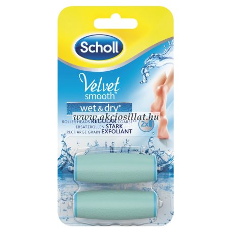 Scholl Velvet Smooth Wet & Dry vízálló forgófej 2 db