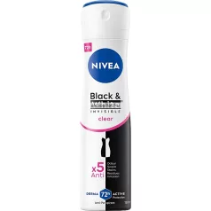 Nivea Black & White Invisible Clear 72H Dezodor 150ml