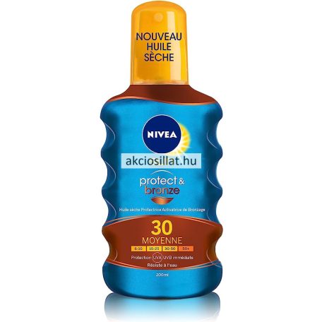 Nivea Sun Protect & Bronze naptej SPF20 200ml pumpás