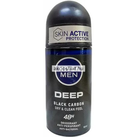 Nivea Men Deep Black Carbon Dry & Clean Feel deo Roll-On 50ml