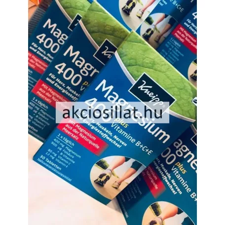 Kneipp Magnézium 400 plusz B + C + E vitaminokkal és folsavval tabletta 30db