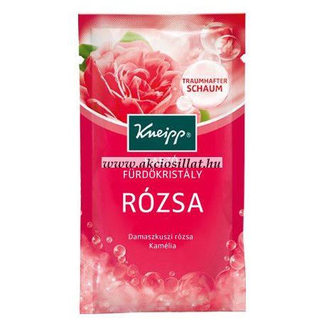 Kneipp Rózsa Habzó fürdőkristály 80g