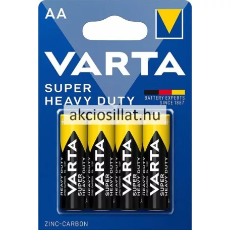 Varta AA Super Heavy Duty Alkaline ceruza elem 4db