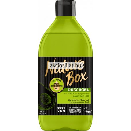 Nature Box Avokádó olaj tusfürdő 385ml