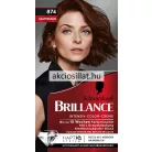 Schwarzkopf Brillance Intensiv krémhajfesték 874 Bársonybarna