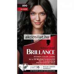 Schwarzkopf Brillance Intensiv krémhajfesték 890 Fekete