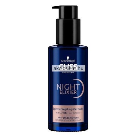 Gliss Night Elixir Anti-Spliss Wunder hajpakolás sérült hajra 100ml