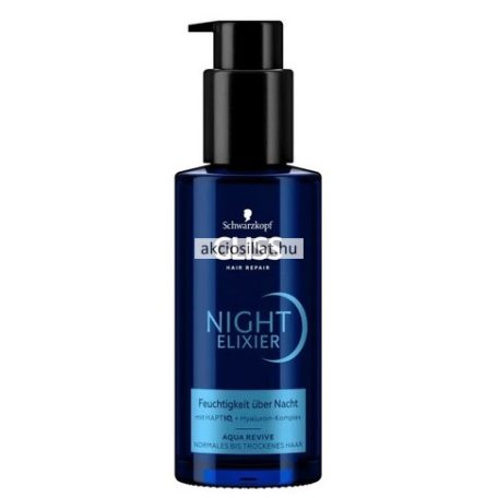 Gliss Night Elixir Aqua Revive hajpakolás sérült hajra 100ml