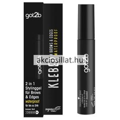 Got2b 2in1 Szemöldök és babahaj fixáló gél spirál fekete tubusban, kétoldalú kefével.