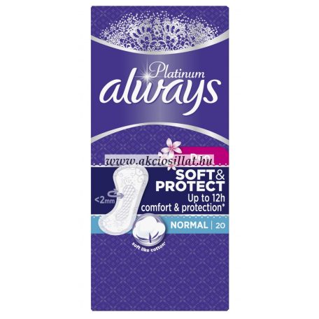 Always Platinum Soft & Protect Normal tisztasági betét 20db