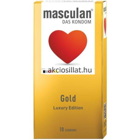Masculan Gold Luxury Edition vanília illatú óvszer 10db