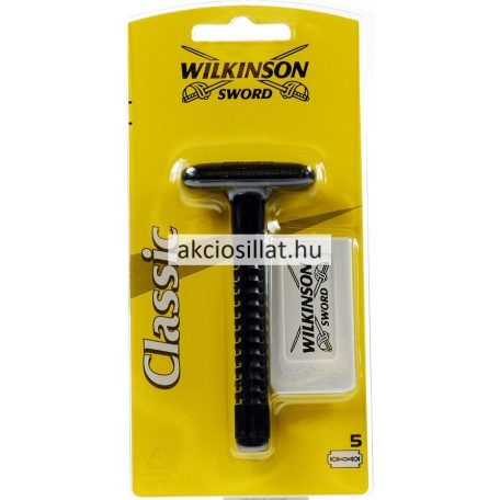 Wilkinson Sword Double Edge hagyományos borotvakészülék + penge 5db