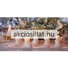 Díszgyertya angyal szívvel 5cm 1db fehér