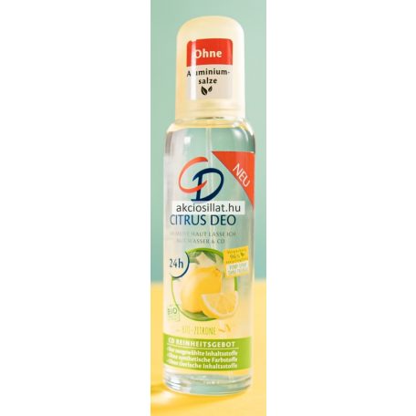 CD Bio Zitrone Citrus pumpás dezodor 75ml