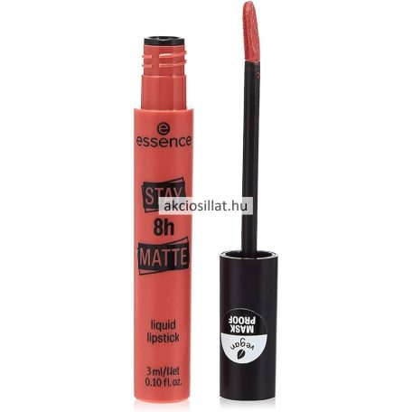 Essence Stay 8h Matte Liquid Lipstick 03 Down To Earth Folyékony Ajakrúzs 3ml