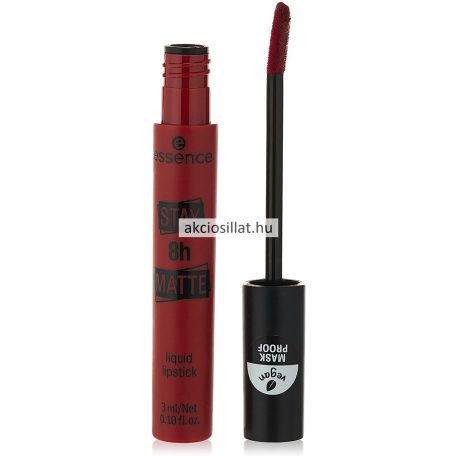 Essence Stay 8h Matte Liquid Lipstick 08 I Dare You Folyékony Ajakrúzs 3ml