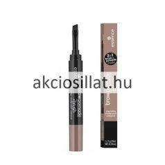   Essence Brow Pomade + Brush Szemöldökformázó Ecsettel 02 Ash Blonde
