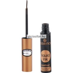 Essence Liquid Ink Waterproof Szemhéjtus 02 Brown 3ml