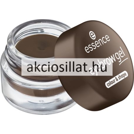 Essence eyebrow gel Colour & Shape 04 dark brown Szemöldök gél 3g