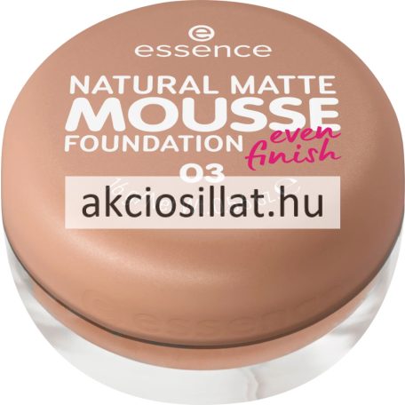 Essence Natural Matte Mousse Foundation Even Finish 03 Alapozó 16g