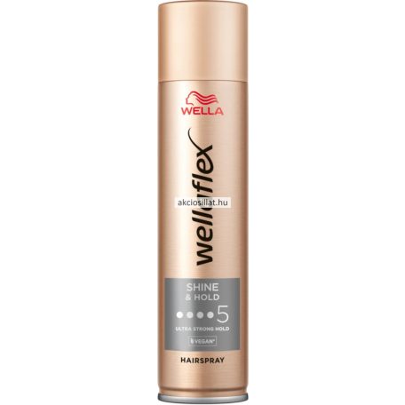 Wella Wellaflex Shine & Hold Ultra Strong hajlakk 400ml