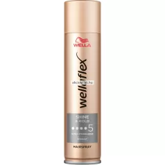 Wella Wellaflex Shine & Hold 5-ös erősségű 400ml ultra strong hajlakk flakon arany bronz színben