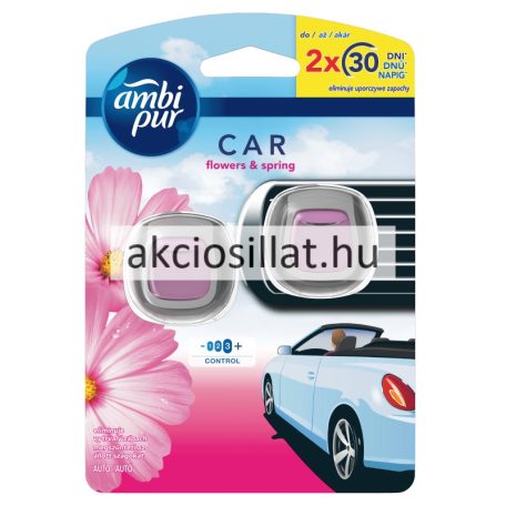 Ambi Pur Car Clip Autóillatosító Flowers & Spring 2x2ml