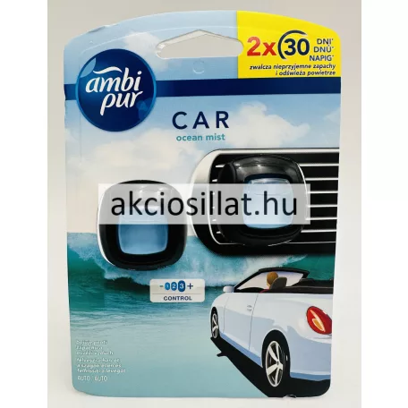 Ambi Pur Car Clip Autóillatosító Ocean Mist 2x2ml