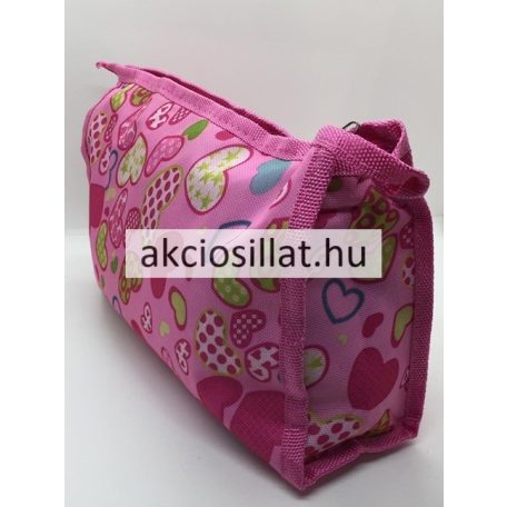 Kicsi kozmetikai táska rózsaszín szív