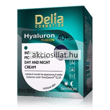 Delia Hyaluron Fusion Intenzív Hidratáló Nappali és Éjszakai arckrém 40+ 50ml