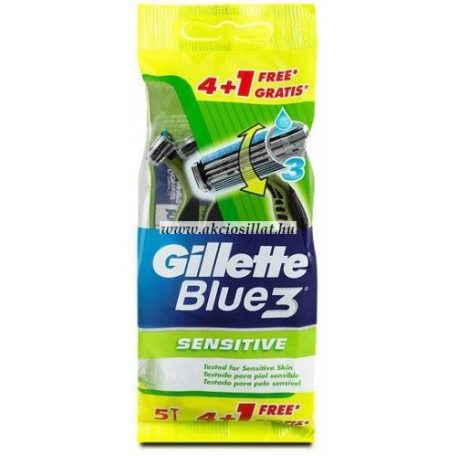 Gillette-Blue-3-Sensitive-eldobhato-borotva-5db-os