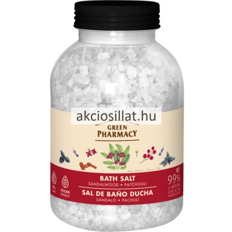 Green Pharmacy Szantálfa és Pacsuli fürdősó 1000g