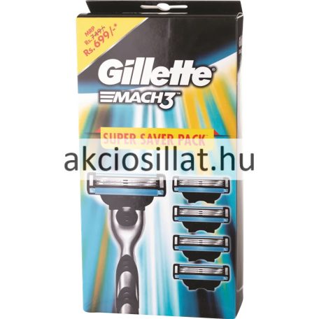 Gillette Mach3 borotvakészülék + 5 betét