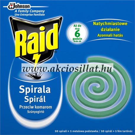 Raid-szunyogirto-spiral-10db