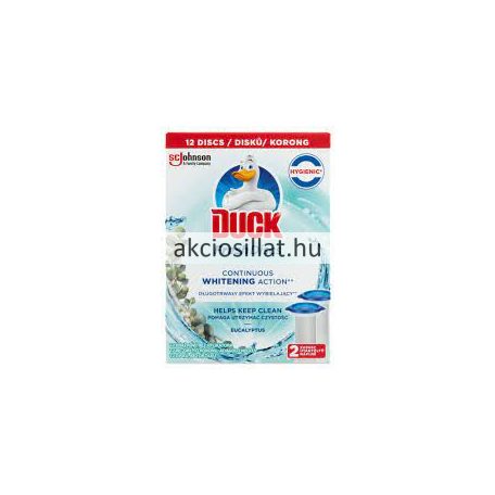 Duck Fresh Discs Wc-Tisztító Korong Utántöltő Eucalyptus 2x36ml