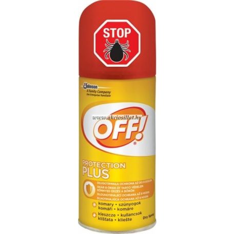 OFF! Protection Plus szúnyog és kullancsriasztó spray 100ml