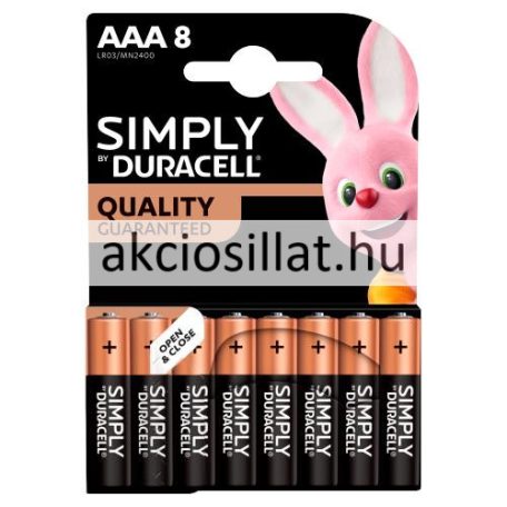 Duracell AAA Simply ceruza elem 8db (LR03)