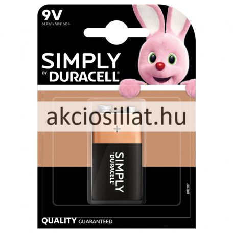 Duracell Simply 9V Alkaline 1db