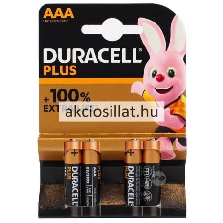 Duracell AAA Plus ceruza elem 4db (LR03)