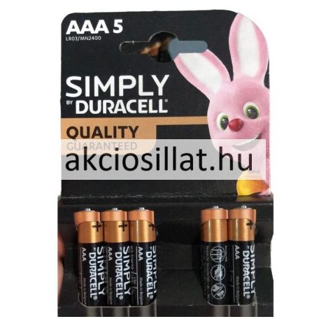 Duracell AAA Simply ceruza elem 5db (LR03)