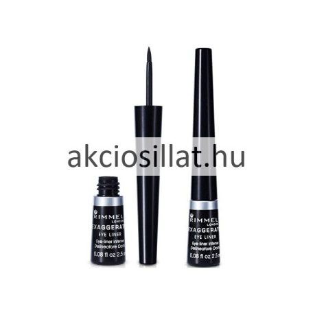 Rimmel London Exaggerate 100% folyékony szemhéjtus Black 001