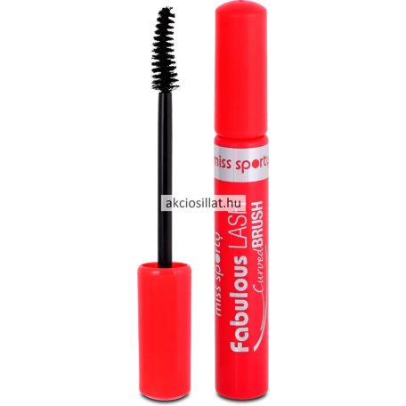 Miss Sporty Fabulous Lash Curved Brush Göndörítő Szempillaspirál 001 Black 8ml