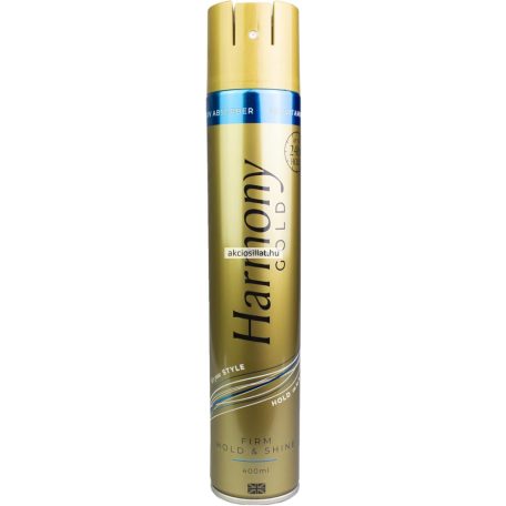 Harmony Gold Firm Hold & Shine hajlakk 400ml
