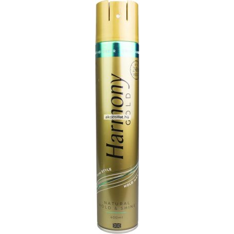 Harmony Gold Natural Hold & Shine hajlakk 400ml