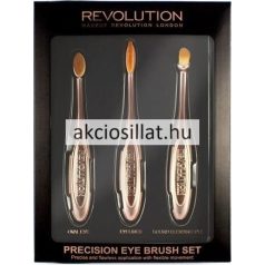   Revolution Precision Eye Brush Set – Professzionális szemsmink ecsetkészlet 3db-os