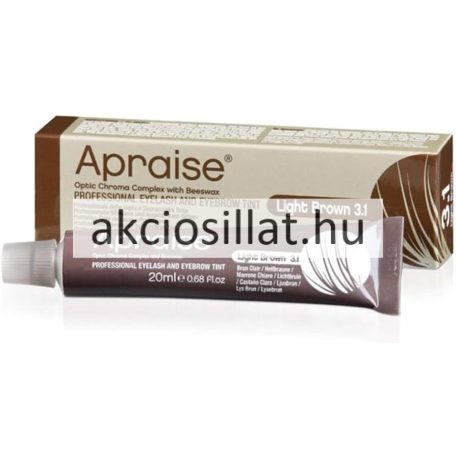 Apraise Light Brown 3.1 világos barna szemöldök és szempilla festék 20ml