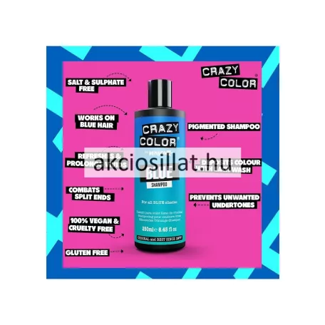 Renbow Crazy Color Blue Shampoo Kék hajszínező sampon 250ml