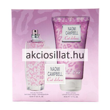 Naomi Campbell Cat Deluxe ajandékcsomag ( edt 15ml + 50ml testápoló )