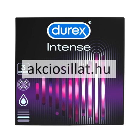 Durex Intense Orgasmic bordázott és pontozott óvszer 3db